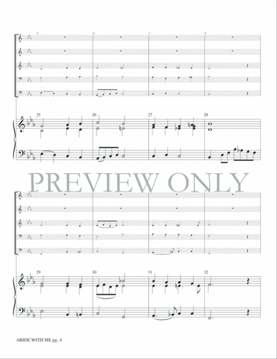Abide with Me Abide with Me Brass Ensemble scores gallery preview page 6