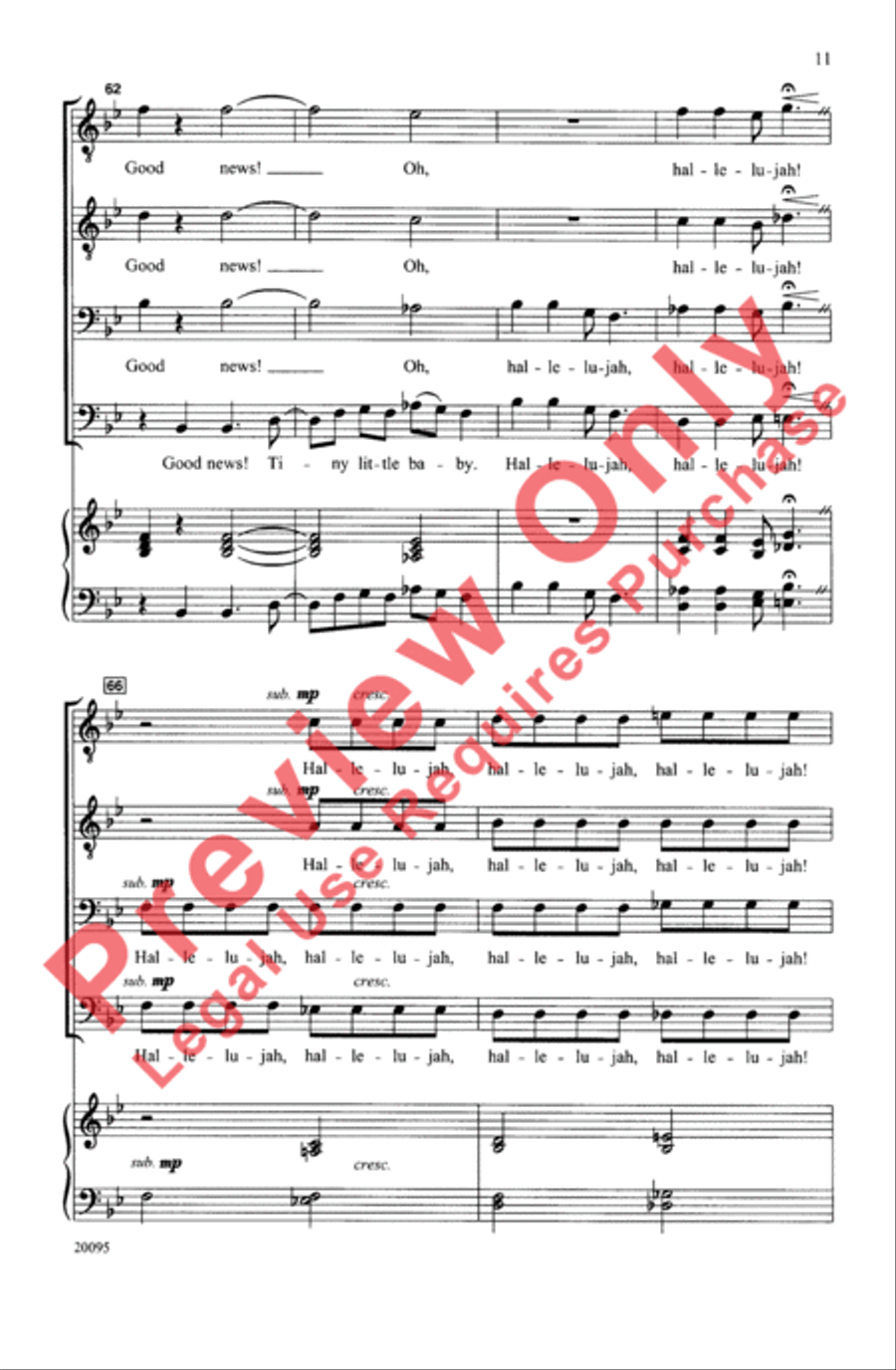 Good News! (A Christmas Spiritual) Men's Choir scores gallery preview page 11