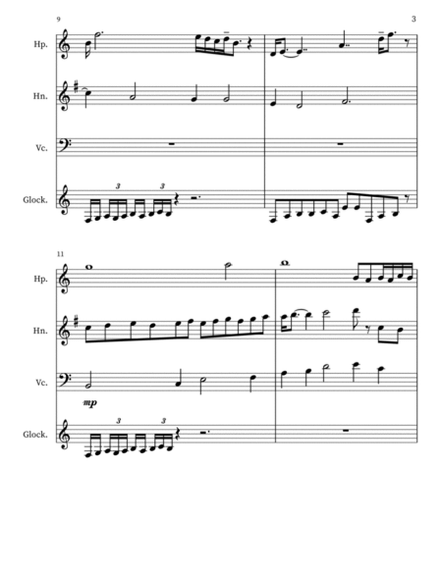 Ambrosia 142 for Harp, Corno, 'cello, Glockenspiel