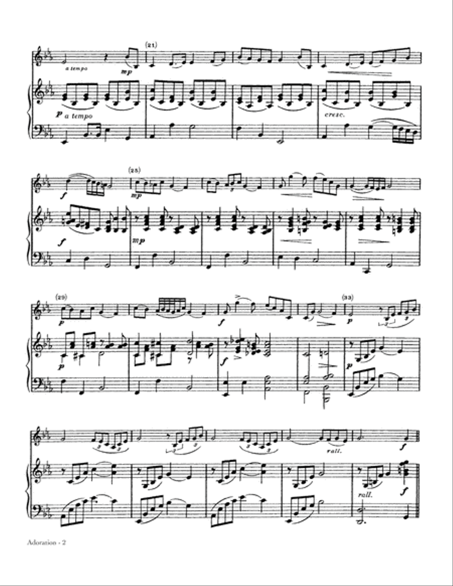 Adoration (arr. Clair W. Johnson) School and Community scores gallery preview page 2