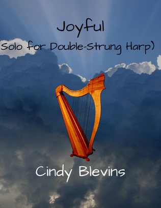 Book cover for Joyful, original solo for Double-Strung Harp