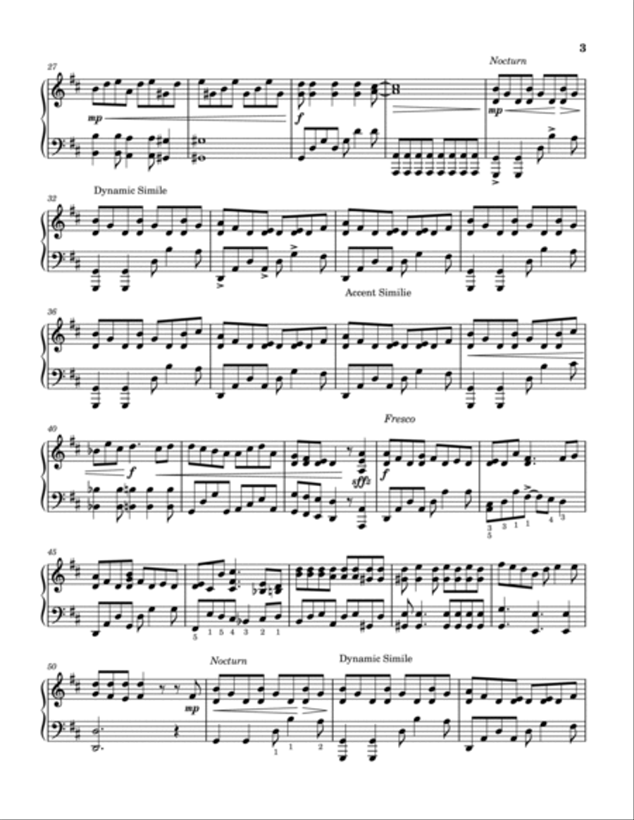 Backyard Escapades Piano Solo scores gallery preview page 3