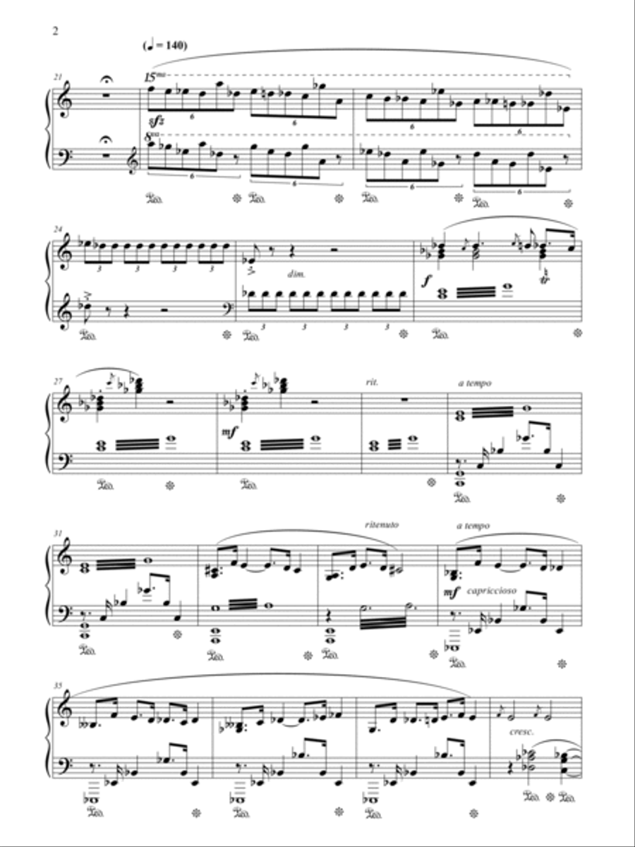Sarcasm Op. 4 Piano Solo scores gallery preview page 5