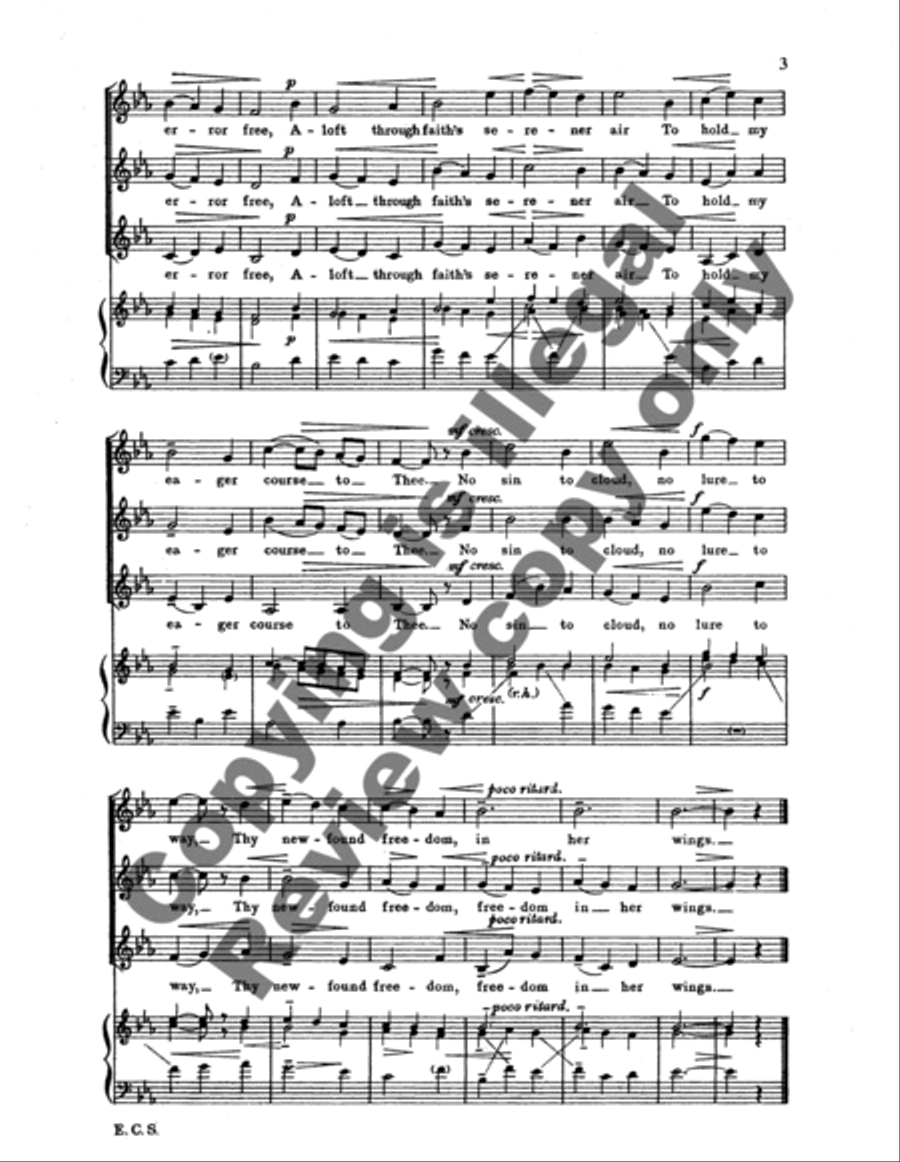The Bird, Let Loose in Eastern Skies SSA scores gallery preview page 6