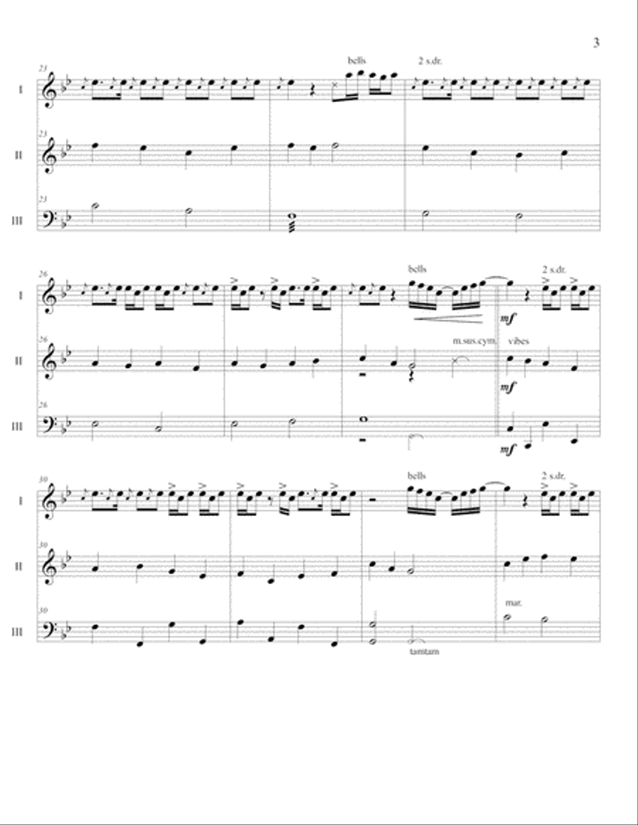 Asian Symmetries Percussion Ensemble scores gallery preview page 4