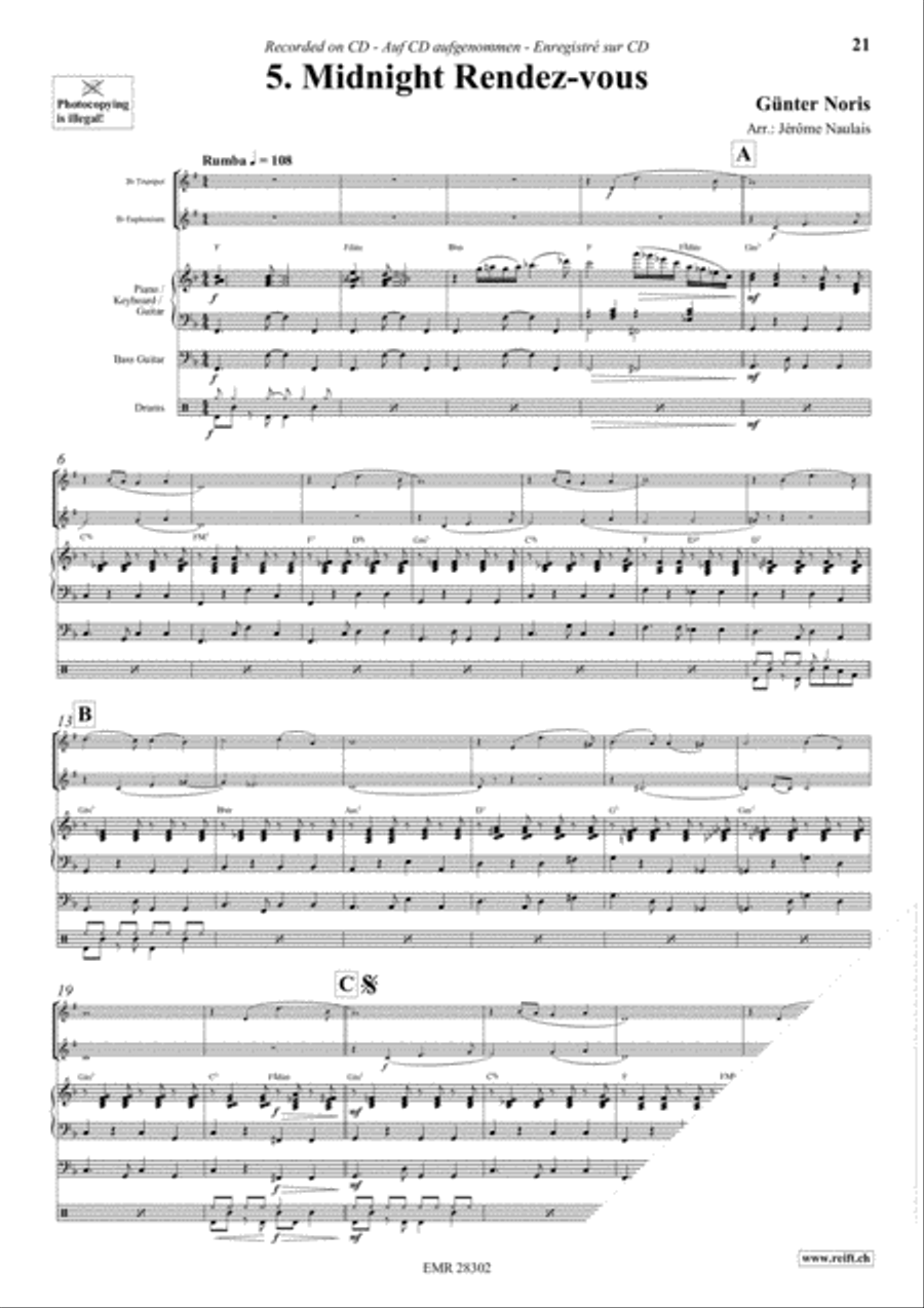 Let's Dance Volume 3 Brass Ensemble scores gallery preview page 7