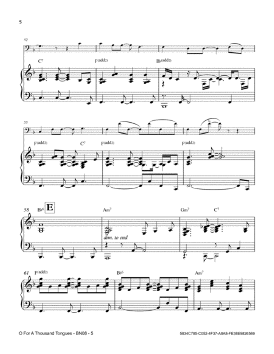 O For A Thousand Tongues Bassoon scores gallery preview page 6