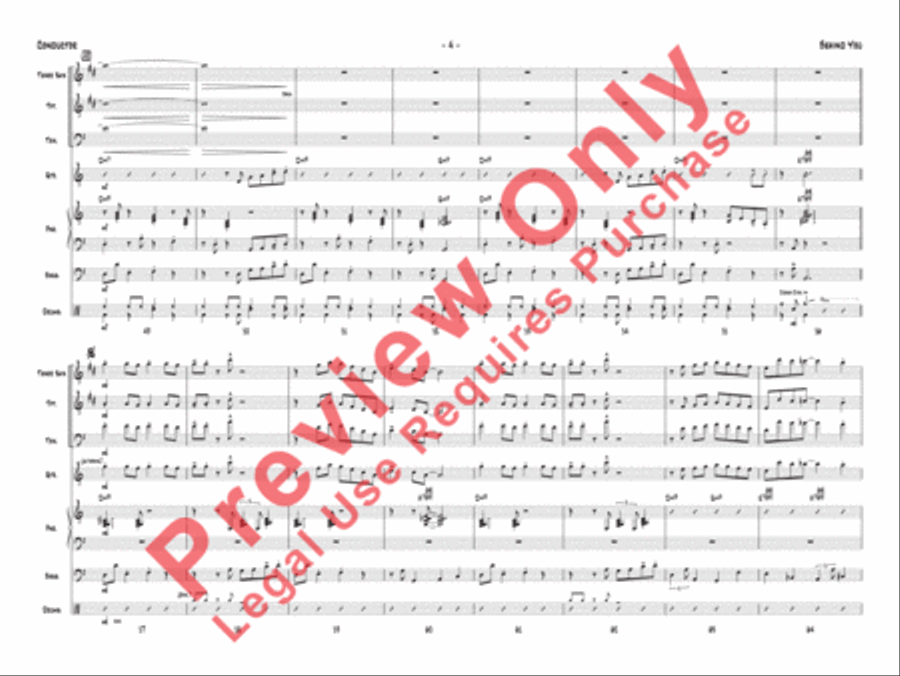 Behind You Jazz Ensemble scores gallery preview page 5