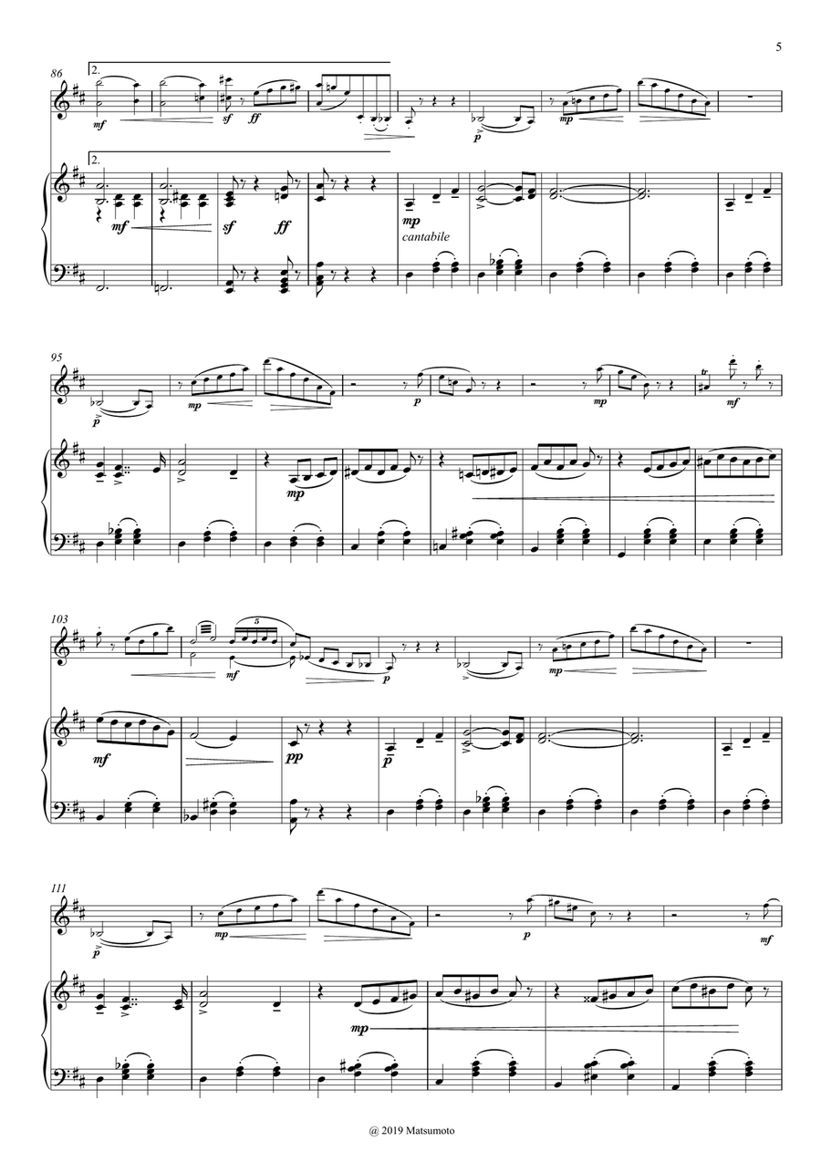 The Nutcracker - Valse des Fleurs for violin and piano Chamber Music scores gallery preview page 5