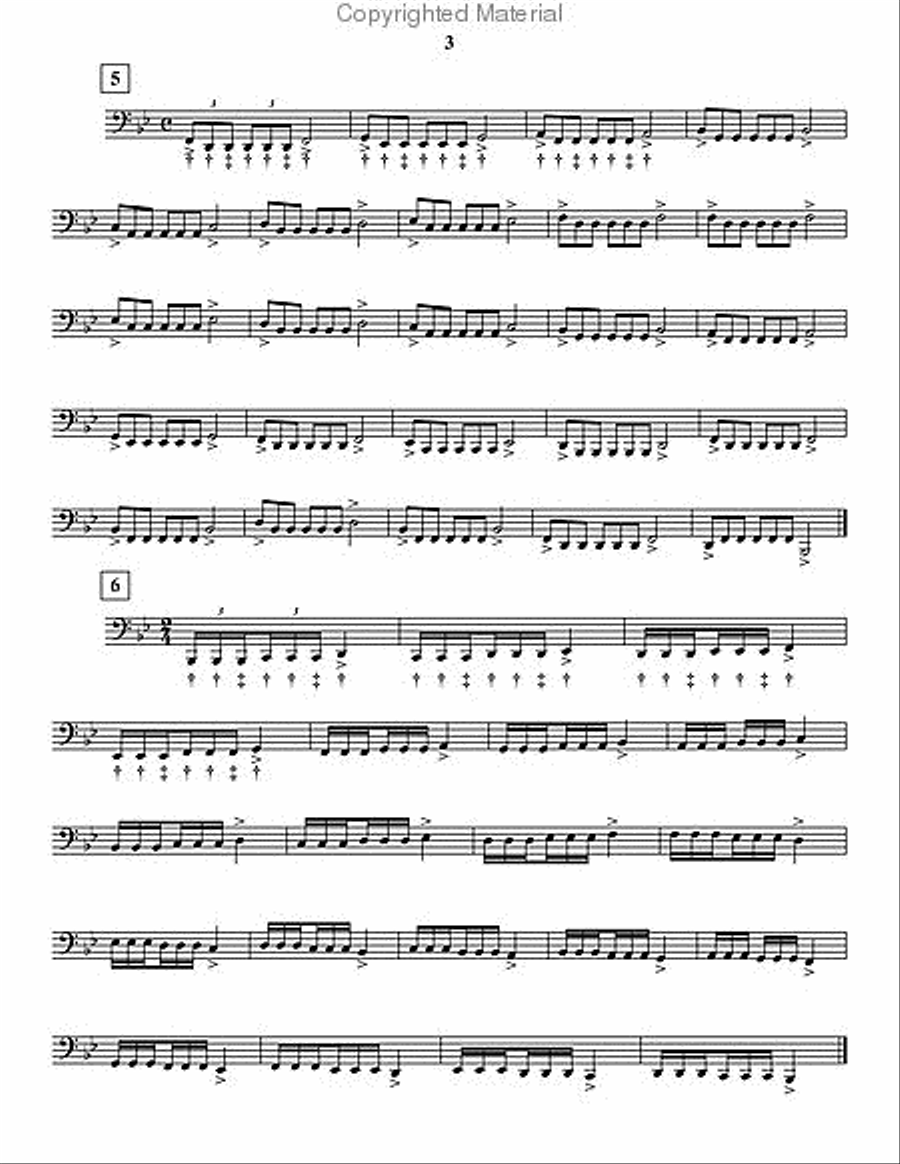 50 Exercises sur le Coup de Langue Ternaire Tuba scores gallery preview page 7