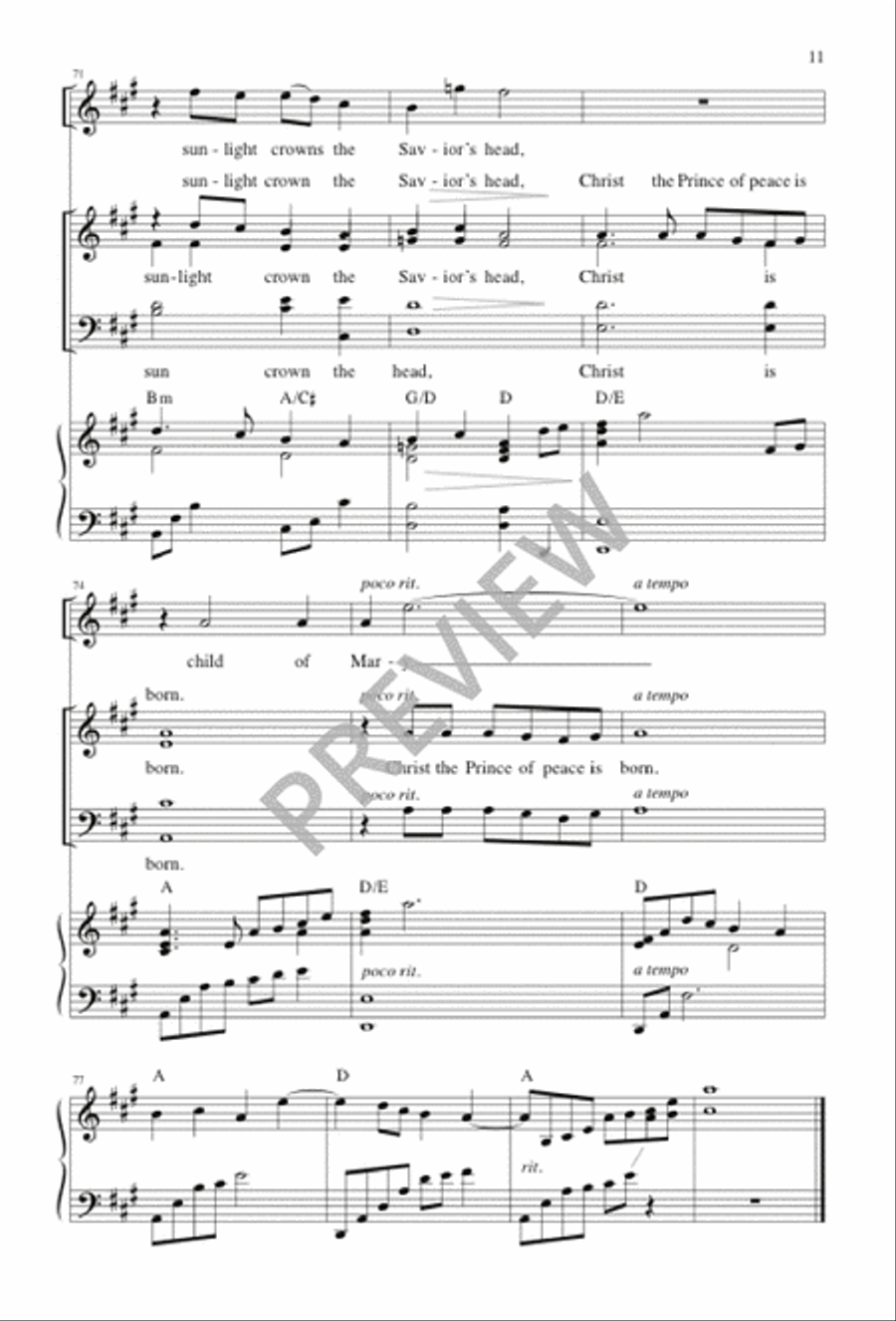 Child of Mary 4-Part scores gallery preview page 11