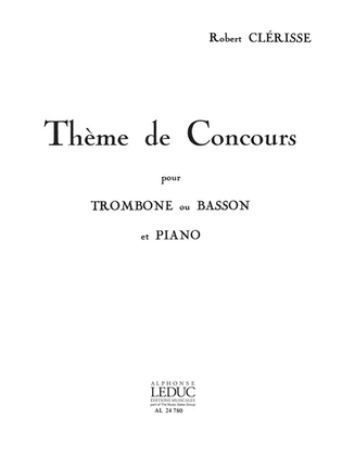 Theme De Concours (bassoon & Piano)
