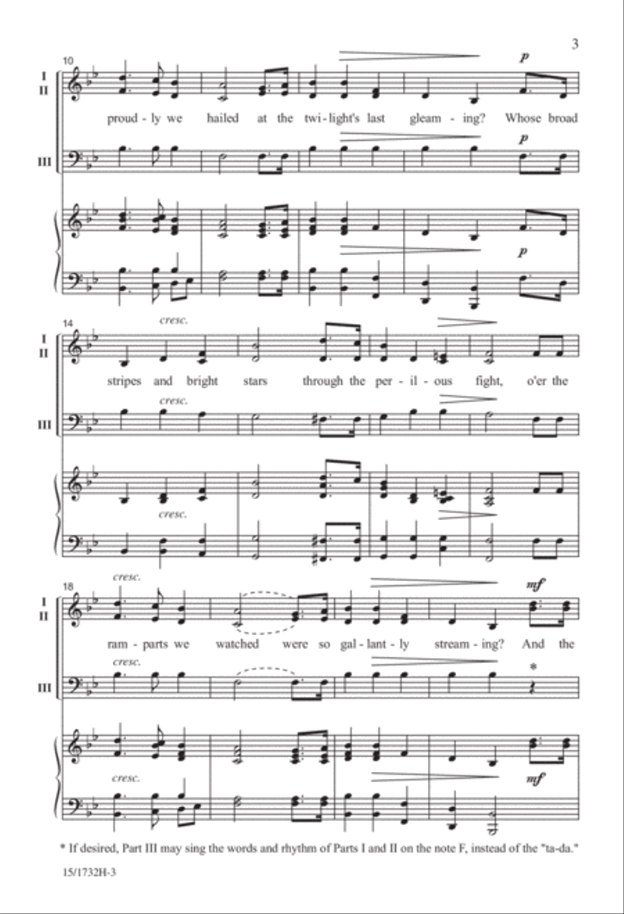 Here's to America - Set 1 3-Part scores gallery preview page 3