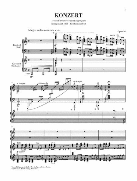 Piano Concerto A minor Op. 16