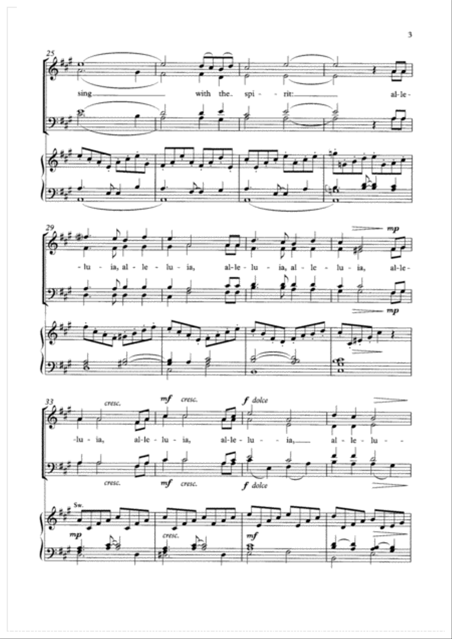 I will sing with the spirit 4-Part scores gallery preview page 3