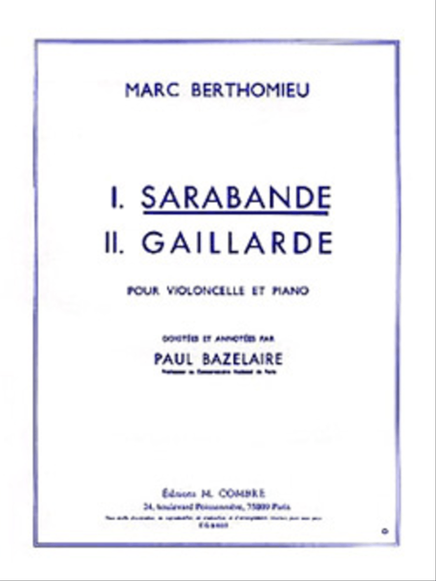 Sarabande Sarabande Piano Accompaniment scores gallery preview page 1