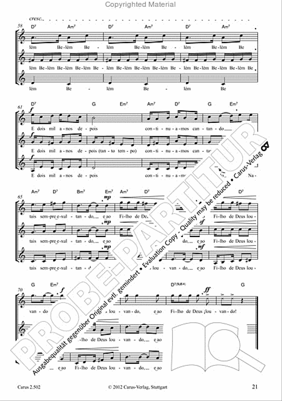 Makumbebe II. Latin American Choral Repertoire. Carmina mundi. Music + CD Choir scores gallery preview page 22