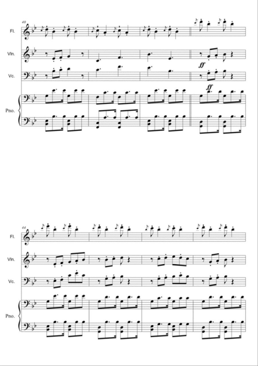 Les Jours Tristes Small Ensemble scores gallery preview page 6