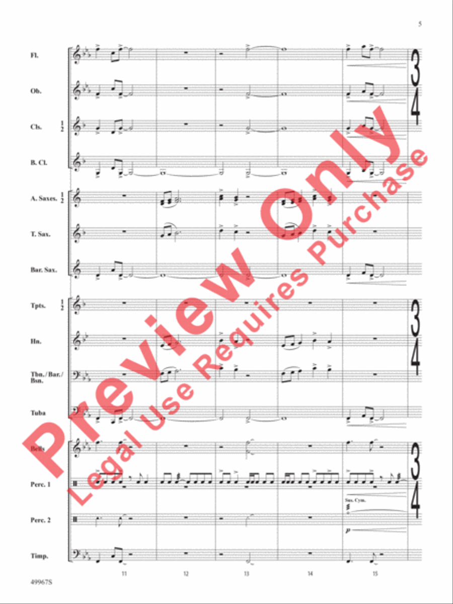 Once Upon a Time Signature Concert Band scores gallery preview page 6