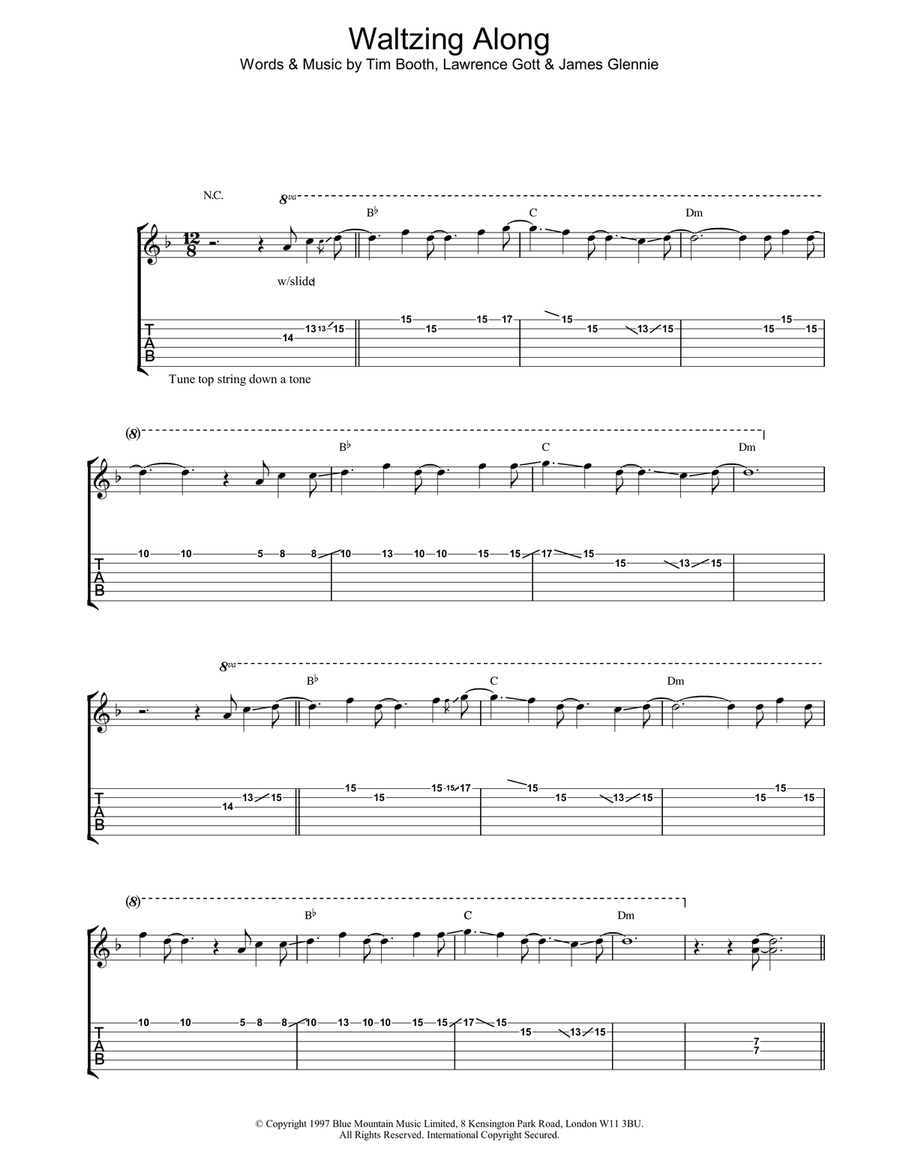 Waltzing Along Acoustic Guitar scores gallery preview page 1