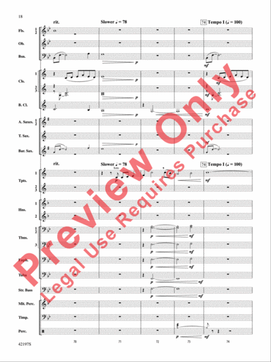 Carrickfergus Carrickfergus Concert Band scores gallery preview page 19