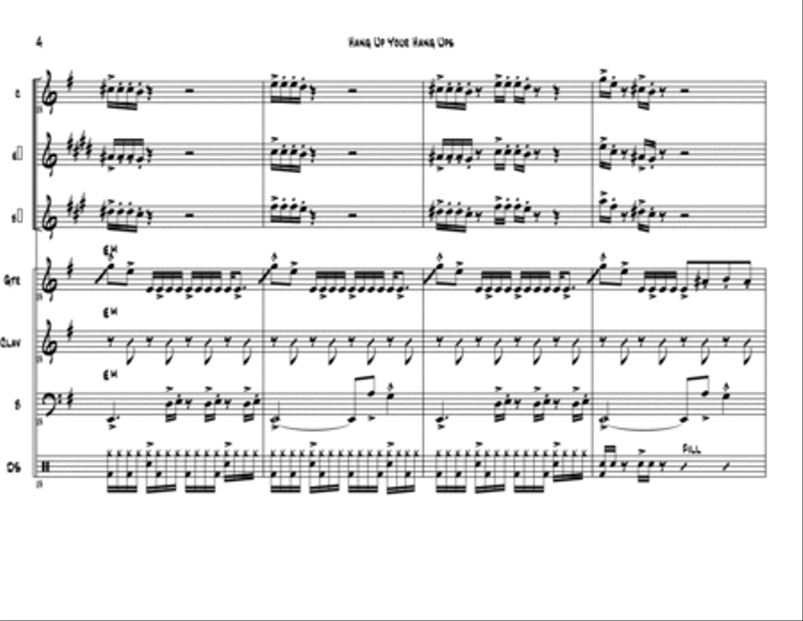 Hang Up Your Hang Ups Jazz Ensemble scores gallery preview page 5