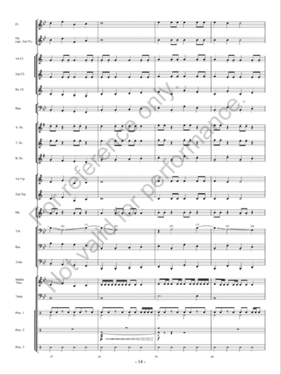 Santa's Wild Ride Concert Band scores gallery preview page 15