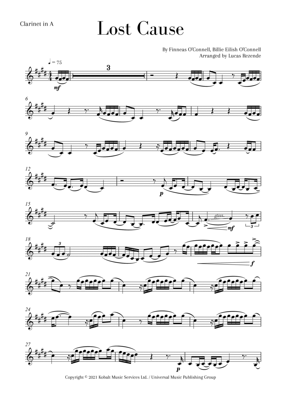 Lost Cause Lost Cause Small Ensemble scores gallery preview page 1