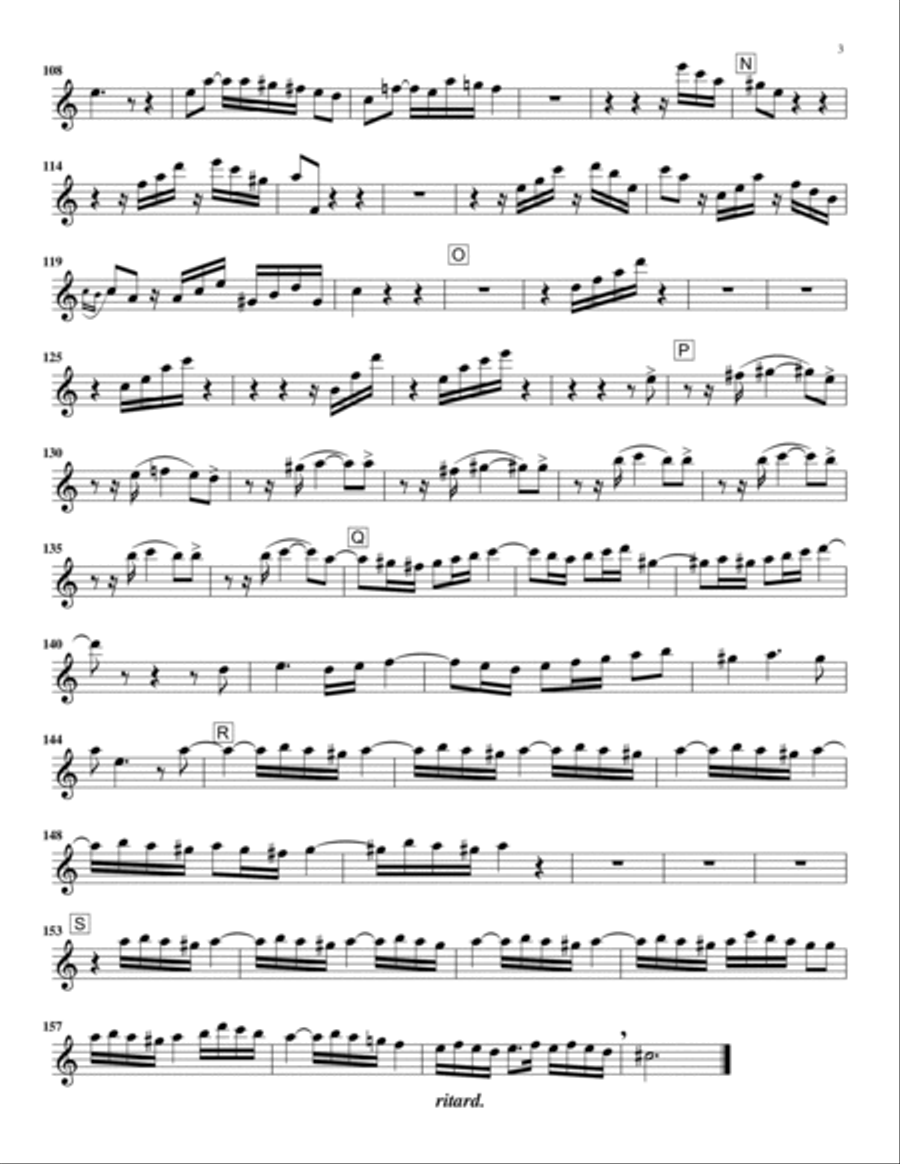 Passacaglia in C Minor Saxophone Quintet scores gallery preview page 6