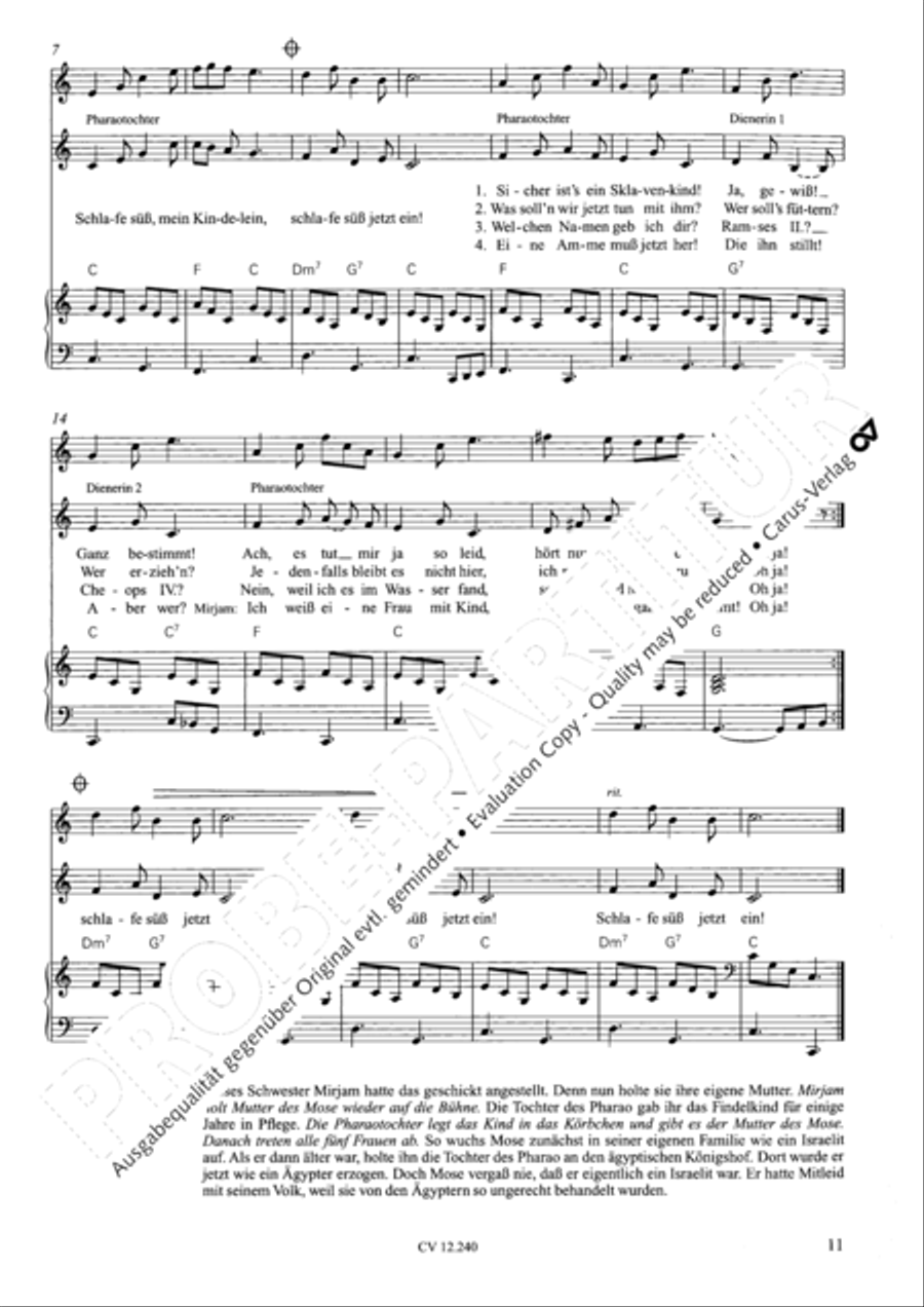 Israel in Agypten Children's Choir scores gallery preview page 12