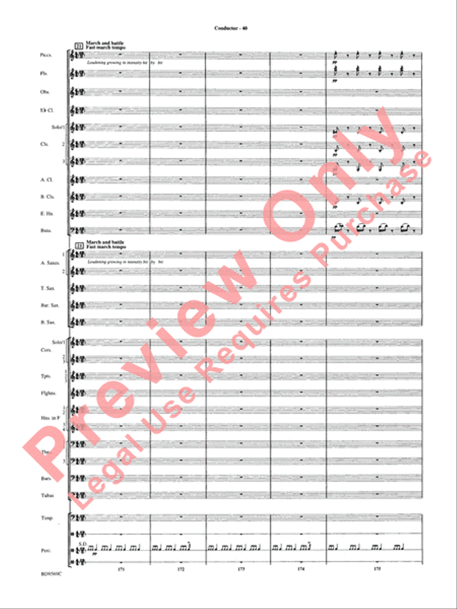 Jericho Concert Band scores gallery preview page 45
