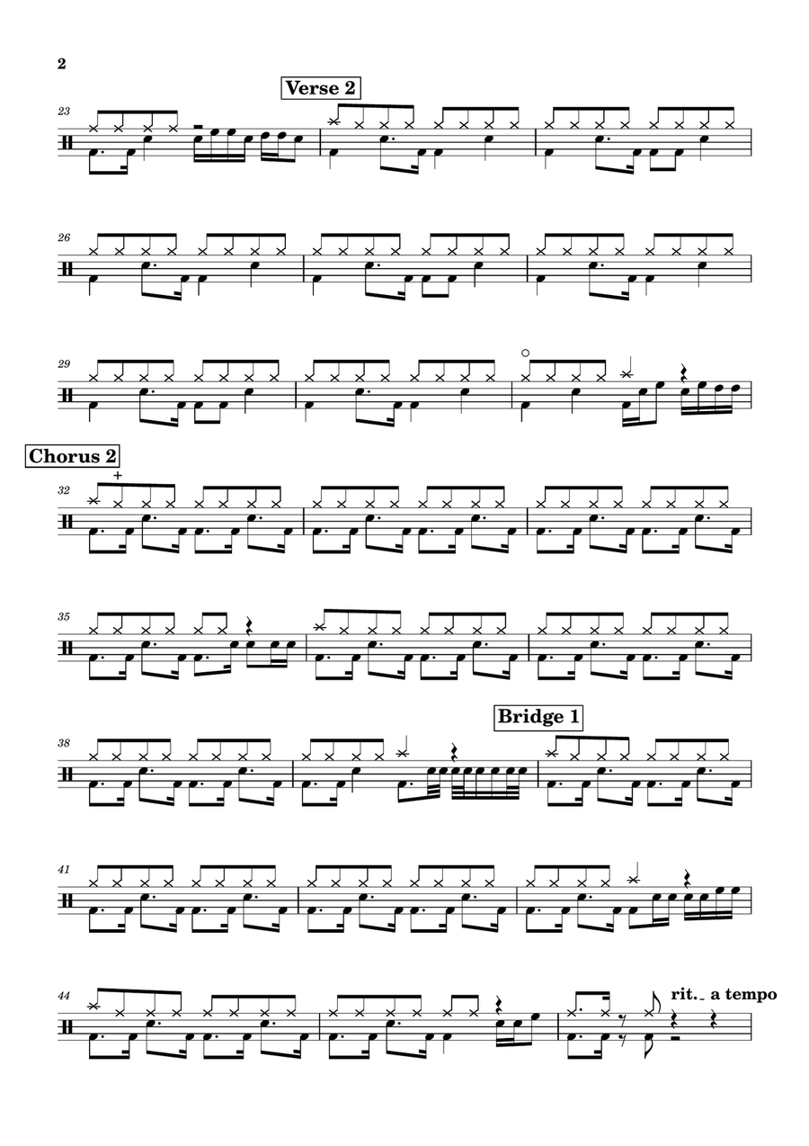 Pretty Baby Drum Set scores gallery preview page 2