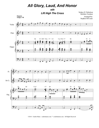 All Glory, Laud, And Honor (with "Lift High The Cross" - Duet for Flute & Bb-Clarinet)