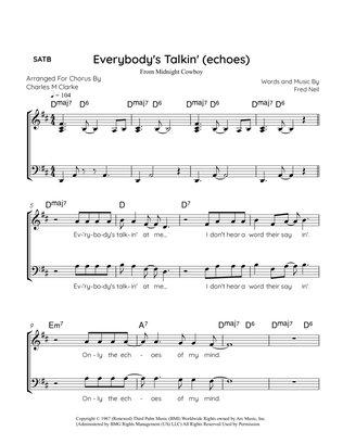 Book cover for Everybody's Talkin' (echoes)