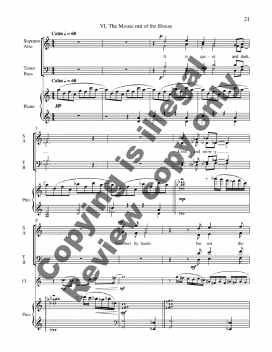A Mouseful of Trouble 4-Part scores gallery preview page 6