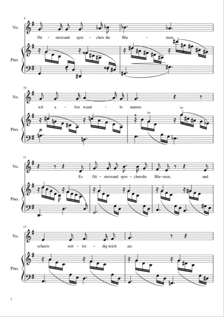 Am leuchtenden Sommermorgen - G Major Am leuchtenden Sommermorgen - G Major Voice Solo scores gallery preview page 3