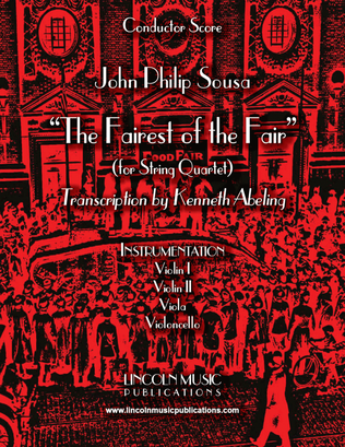 Book cover for The Fairest of the Fair (for String Quartet)