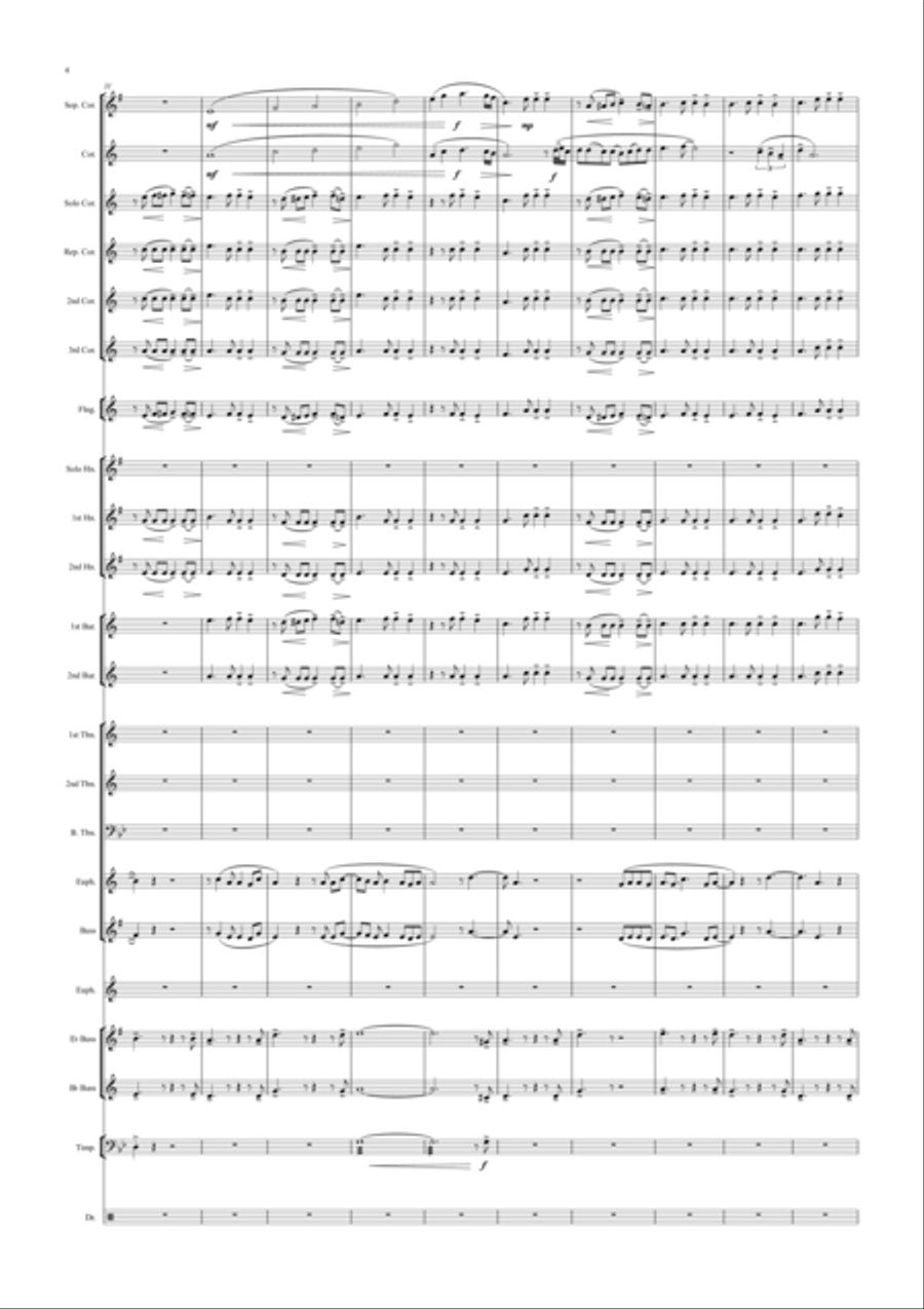 El Tango De Roxanne (Fr Moulin Rouge) Brass Band scores gallery preview page 4