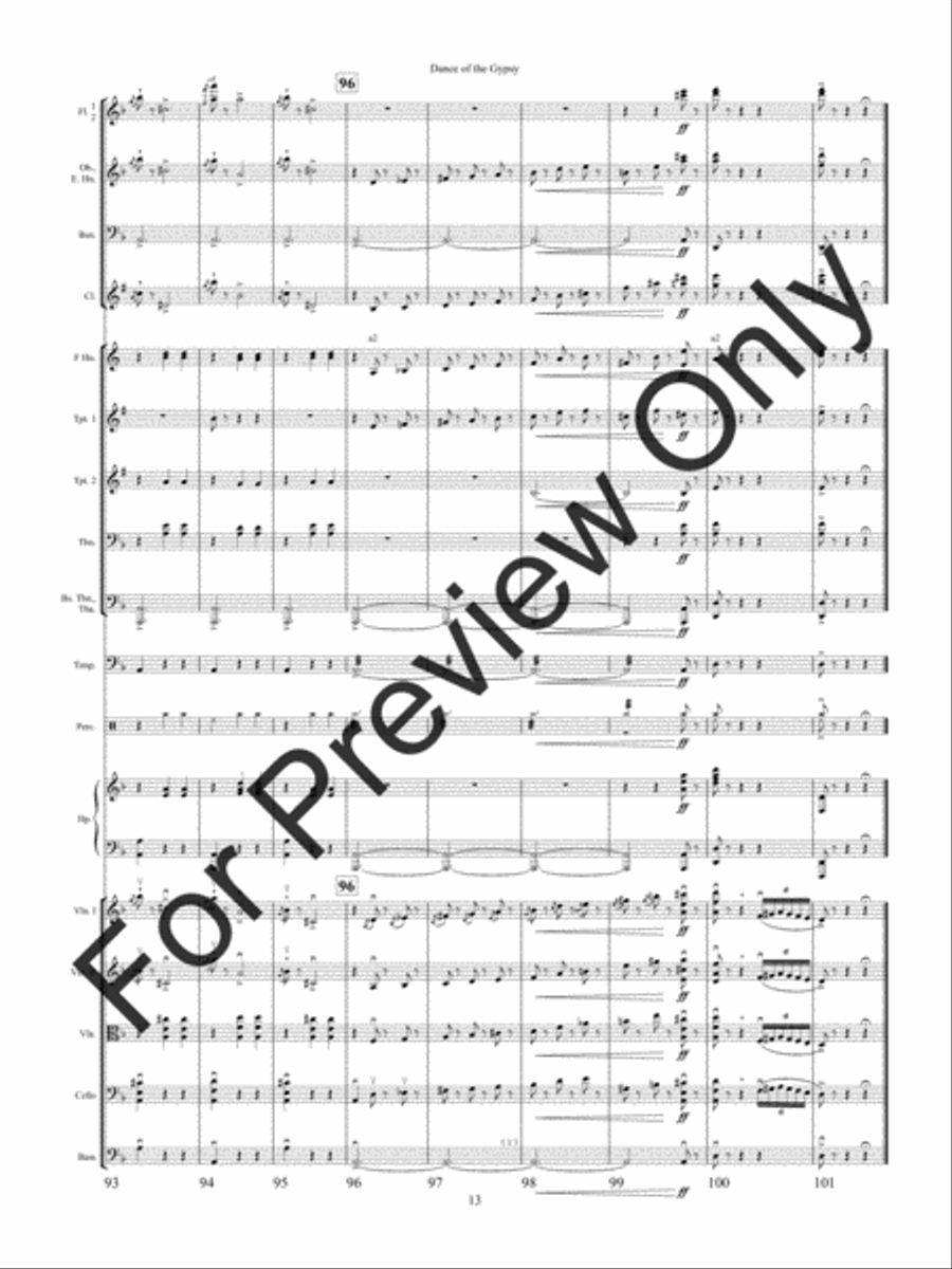 Dance of the Gypsy Dance of the Gypsy String Orchestra scores gallery preview page 16