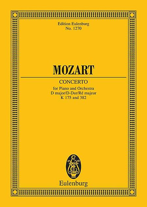Book cover for Concerto No. 5 in D Major with Rondo in D Major, K. 175/KV. 382