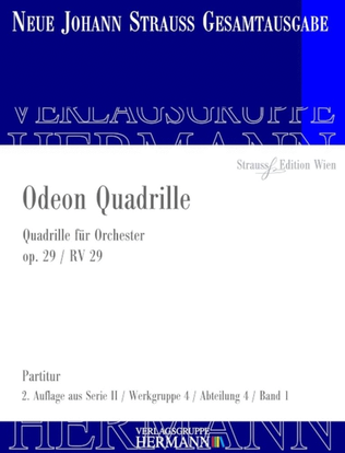 Book cover for Odeon Quadrille Op. 29 RV 29