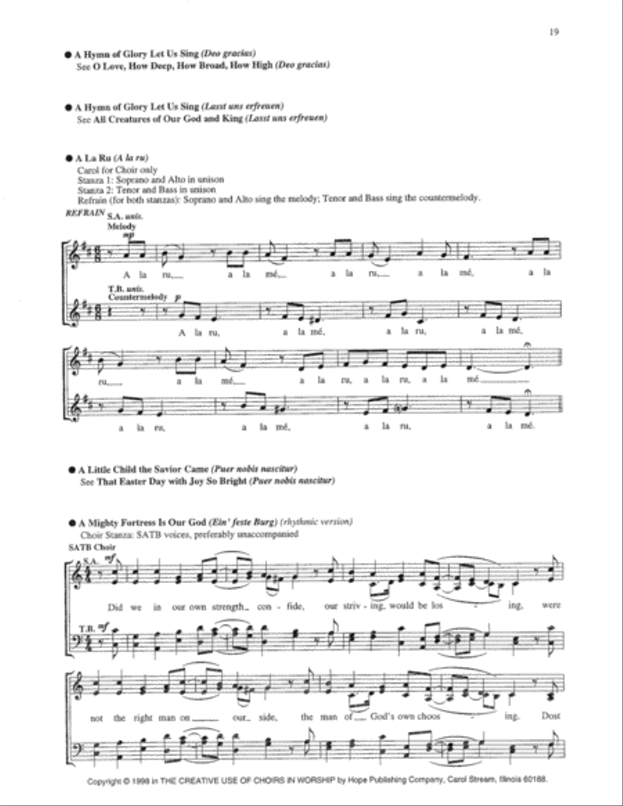 Creative Use of Choirs in Worship, The (Vol. 2)