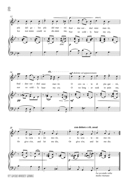 Scarlatti-O cessate di piagarmi in g minor,for Voice and Piano image number null