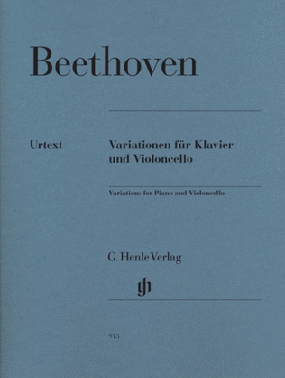 Book cover for Beethoven - Variations Complete Cello/Piano