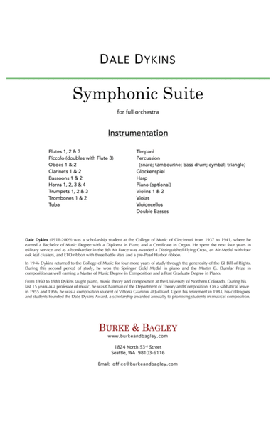 Symphonic Suite (score) image number null