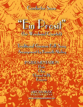 Book cover for Ein Prosit (for Woodwind Quartet)