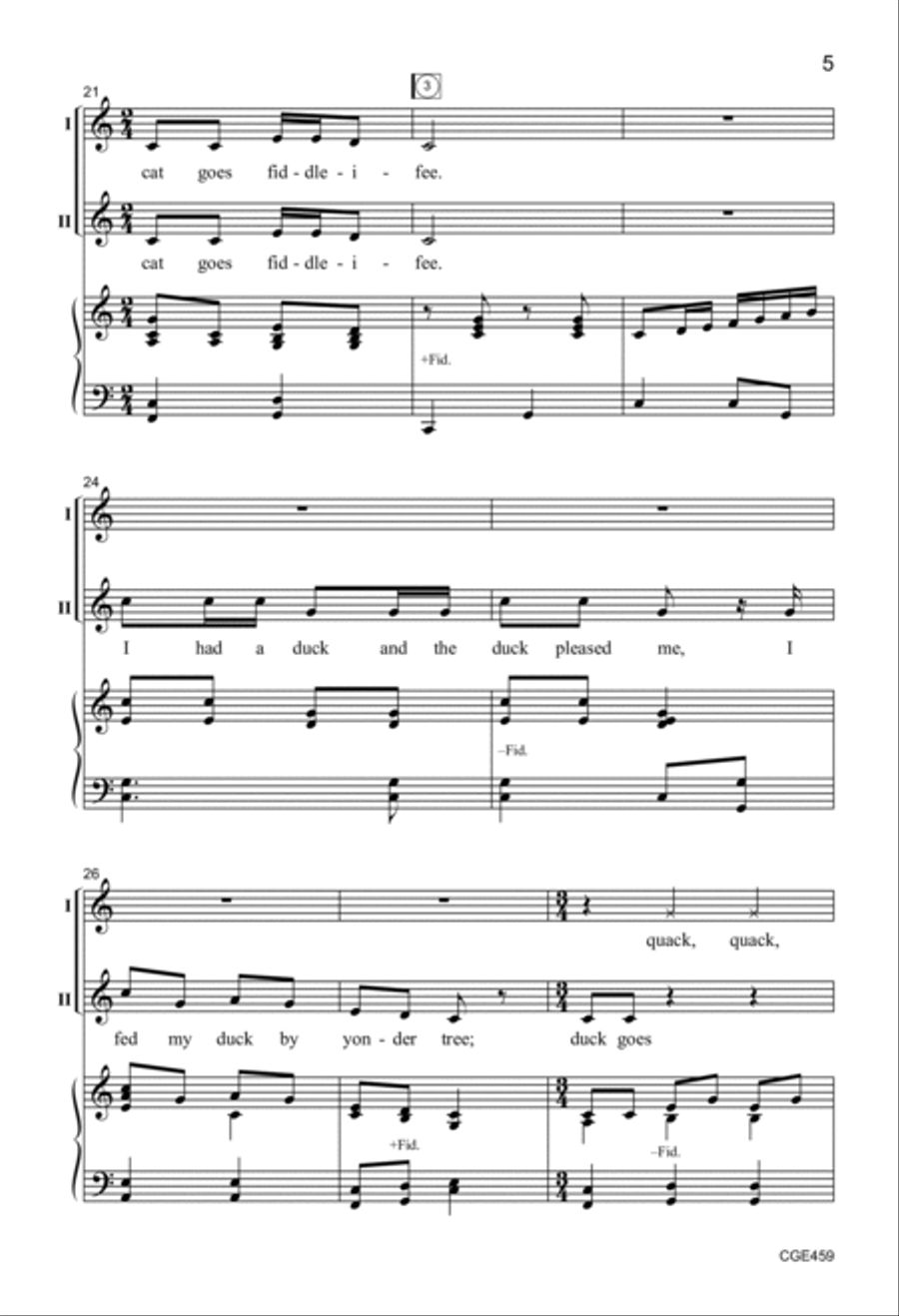 Barnyard Jamboree 2-Part scores gallery preview page 5