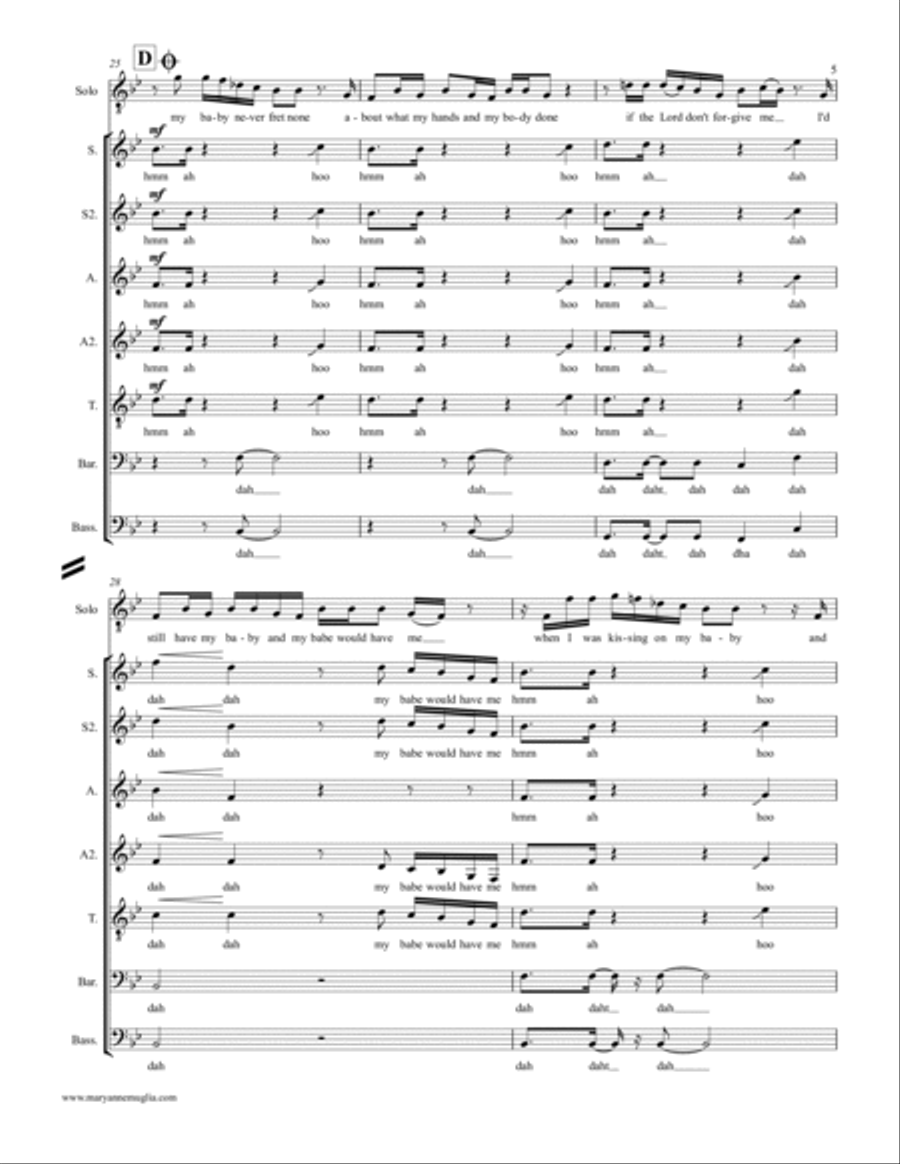 Work Song Divisi scores gallery preview page 5