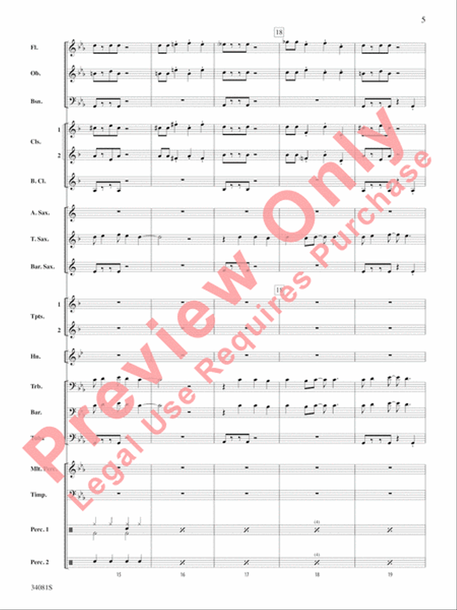 Misery Concert Band scores gallery preview page 6