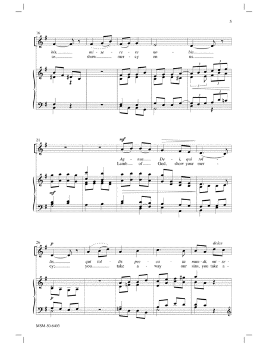 Agnus Dei Agnus Dei SA scores gallery preview page 3